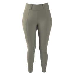 Legging d'Equitation Kentucky Classic Grip au Genou femme Vert poussiéreux