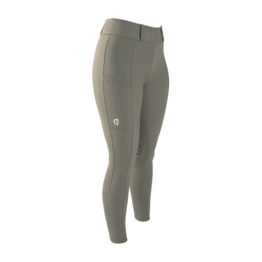 Legging d'Equitation Kentucky Classic Grip au Genou femme Vert poussiéreux