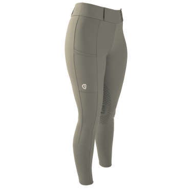 Legging d'Equitation Kentucky Classic Grip au Genou femme Vert poussiéreux