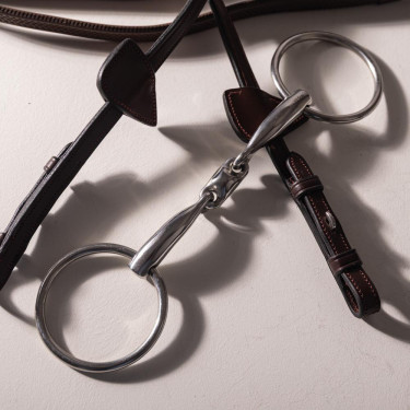 Mors à Anneaux Velari Double Brisure Acier Inoxydable