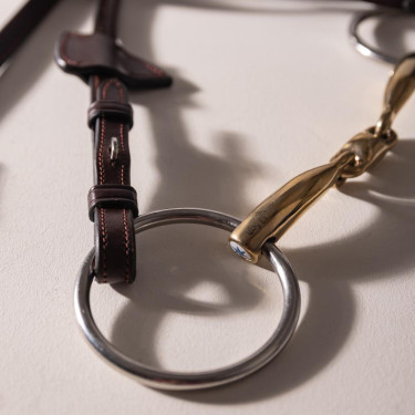 Mors à Anneaux Velari Double Brisure en Cuivre Mors à Anneaux Velari Double Brisure en Cuivre