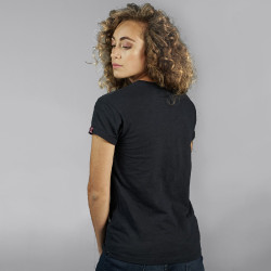 T-shirt femme MANAGUA Flags & Cup Gris chiné