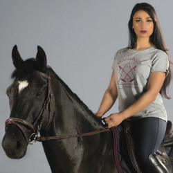 T-shirt femme MANAGUA Flags & Cup Gris chiné