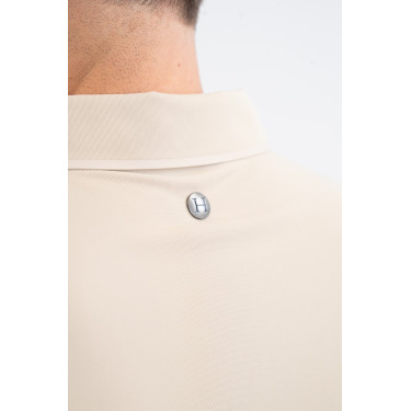 Polo SG x Harcour Nino homme manches courtes Lin Beige Polo SG x Harcour Nino homme manches courtes Lin Beige