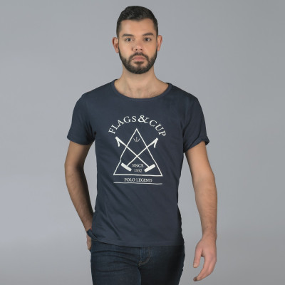 T-shirt homme ACAPULCO Flags & Cup Bleu marine