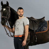 T-shirt homme ACAPULCO Flags & Cup Gris chiné