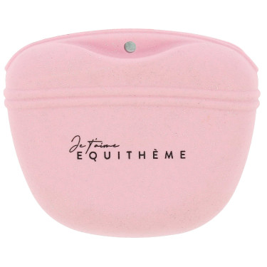 Pochette friandises silicone Je t'aime Equithème Rose Pochette friandises silicone Je t'aime Equithème Rose
