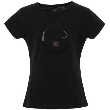 T-shirt Equithème Claire Enfant Noir