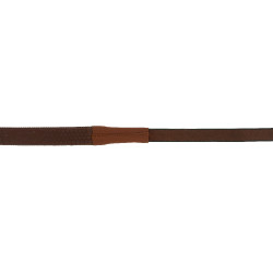 Rênes caoutchouc Eric Thomas 16mm Havane Marron