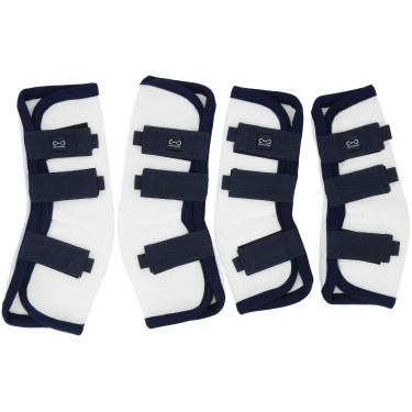 Guêtres anti-mouches Riding World par 4 Blanc