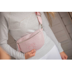 Sac banane Pénélope Chevron Rose