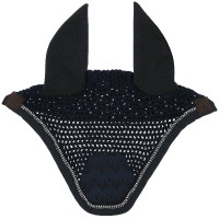 Bonnet chasse mouche Equithème Brocart Marine Bleu marine