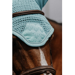 Bonnet chasse mouche Equithème Brocart Bleu ciel