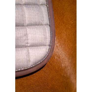 Tapis de selle Equithème Chic Marron