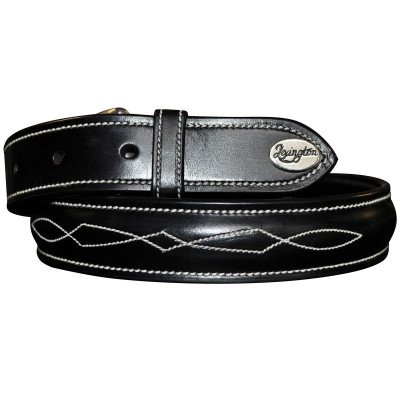 Ceinture Lexington surpiquée Noir