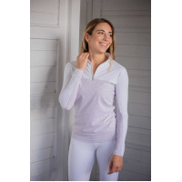 Polo de concours Pénélope Debbie Blanc / rose Polo de concours Pénélope Debbie Blanc / rose