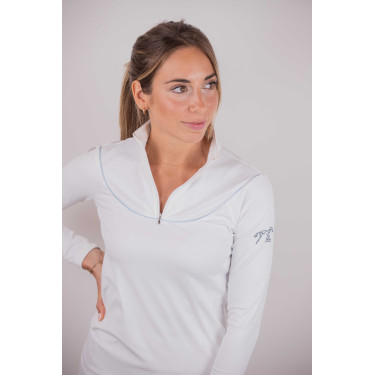 Polo de concours Pénélope Toscane Blanc