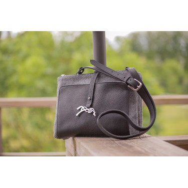 Sac Pénélope Pablito grand modèle Motif chevron / noir