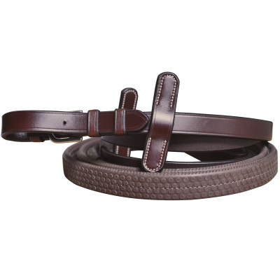Rênes Caoutchouc Lexington 16 mm Camel