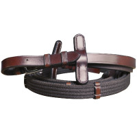 Rênes Tissu à arrêtoirs Lexington 19 mm Noir