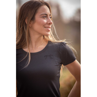 T-shirt Pénélope Techty manches courtes Gris