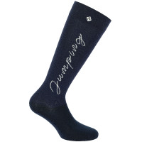 Chaussettes Equithème Jump Marine / argent Bleu