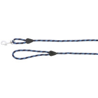 Longe en corde avec poignée Marine / ciel Bleu