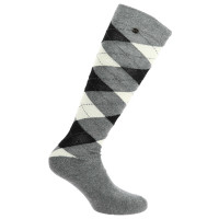 Chaussettes Equithème Argyle femme Gris / écru Chaussettes Equithème Argyle femme Gris / écru