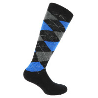 Chaussettes Equithème Argyle femme Noir / bleu