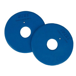 Rondelles de mors Norton semi-ouverte Bleu roi