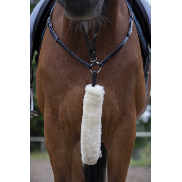 Fourreau de collier de chasse Equithème Teddy Ecru Beige