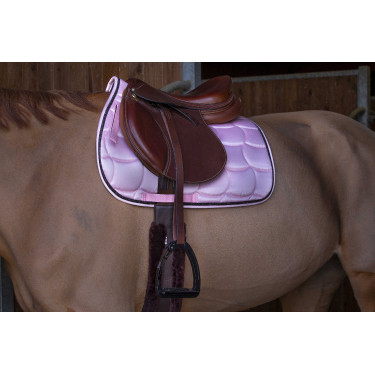 Tapis de selle Equithème Satin Rose clair