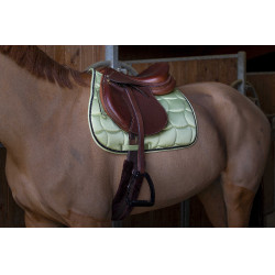 Tapis de selle Equithème Satin Vert clair