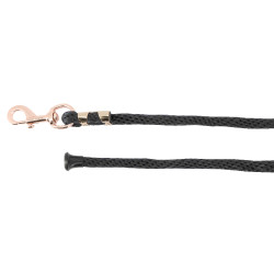 Longe d'attache Equithème Soft rose gold Noir