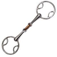 Filet 3 effets Double Brisure Privilege Equitation Inox / cuivre