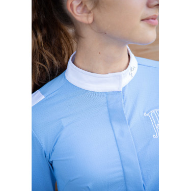 Chemise de concours Pénélope Showshirt Bleu artic