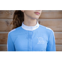 Chemise de concours Pénélope Showshirt Bleu artic