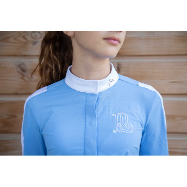 Chemise de concours Pénélope Showshirt Bleu artic