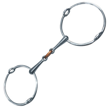 Filet releveur grand anneaux double brisure Privilege Equitation Filet releveur grand anneaux double brisure Privilege Equitation