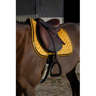 Tapis de selle Equithème Glossy Jaune