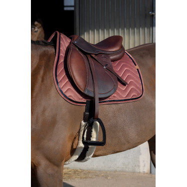 Tapis de selle Equithème Glossy Vieux rose