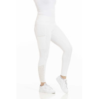 Pull-on Equithème Brigitte fond silicone Blanc