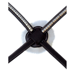 Muserolle croisée Deauville Privilege Equitation Marron Muserolle croisée Deauville Privilege Equitation Marron