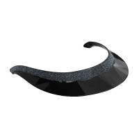 Visière pour casque Naca GlowUp Noir brillant / gris Visière pour casque Naca GlowUp Noir brillant / gris
