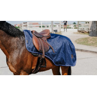 Couvre-reins Equithème Classic 600D Bleu marine Couvre-reins Equithème Classic 600D Bleu marine