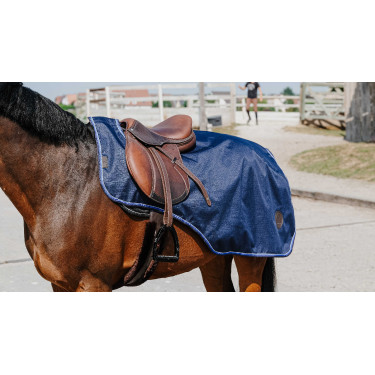 Couvre-reins Equithème Classic 600D Bleu marine Couvre-reins Equithème Classic 600D Bleu marine