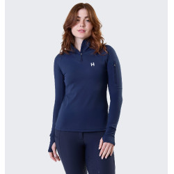 Polo 1/4 Zip Horseware hiver Strive femme Marine Bleu marine Polo 1/4 Zip Horseware hiver Strive femme Marine Bleu marine