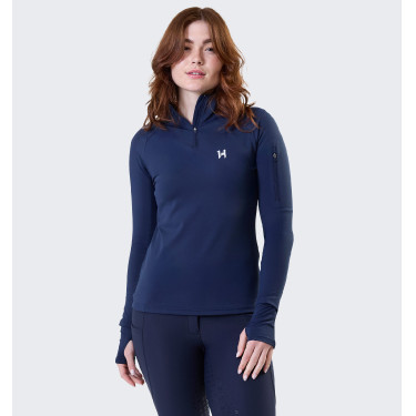 Polo 1/4 Zip Horseware hiver Strive femme Marine Bleu marine Polo 1/4 Zip Horseware hiver Strive femme Marine Bleu marine