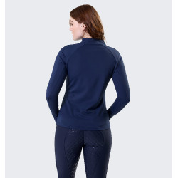 Polo 1/4 Zip Horseware hiver Strive femme Marine Bleu marine Polo 1/4 Zip Horseware hiver Strive femme Marine Bleu marine