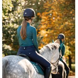 Polo 1/4 Zip Horseware hiver Strive femme Vert dynastie